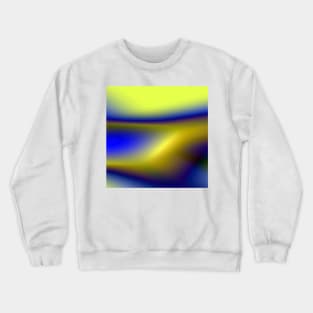 Yellow blue abstract texture art design Crewneck Sweatshirt